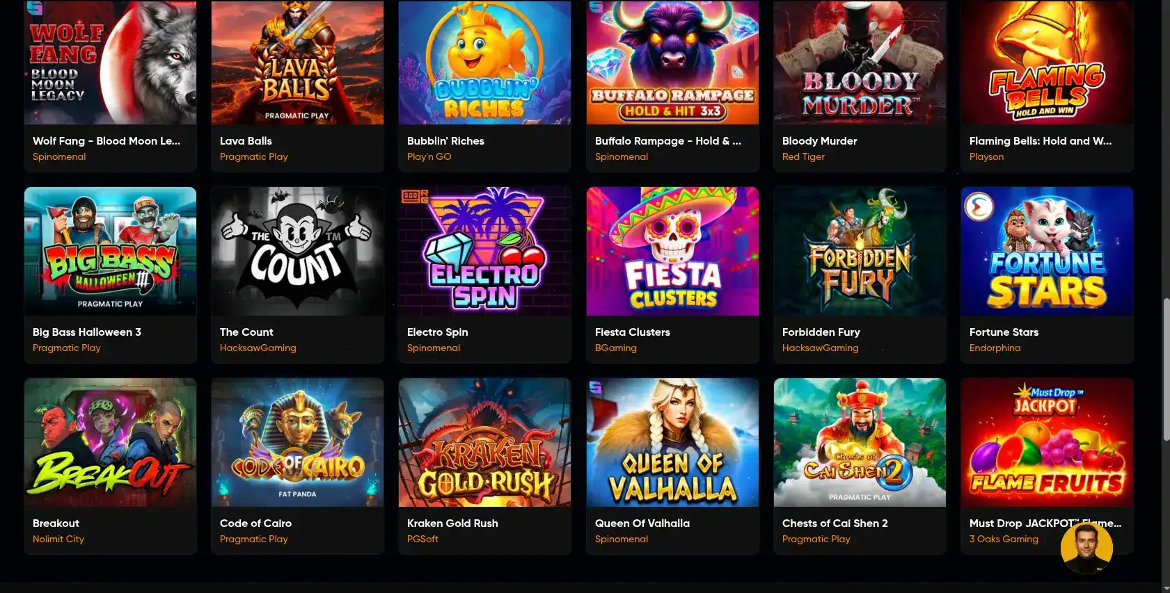 Vegas Grand казино интерфейс игрового зала